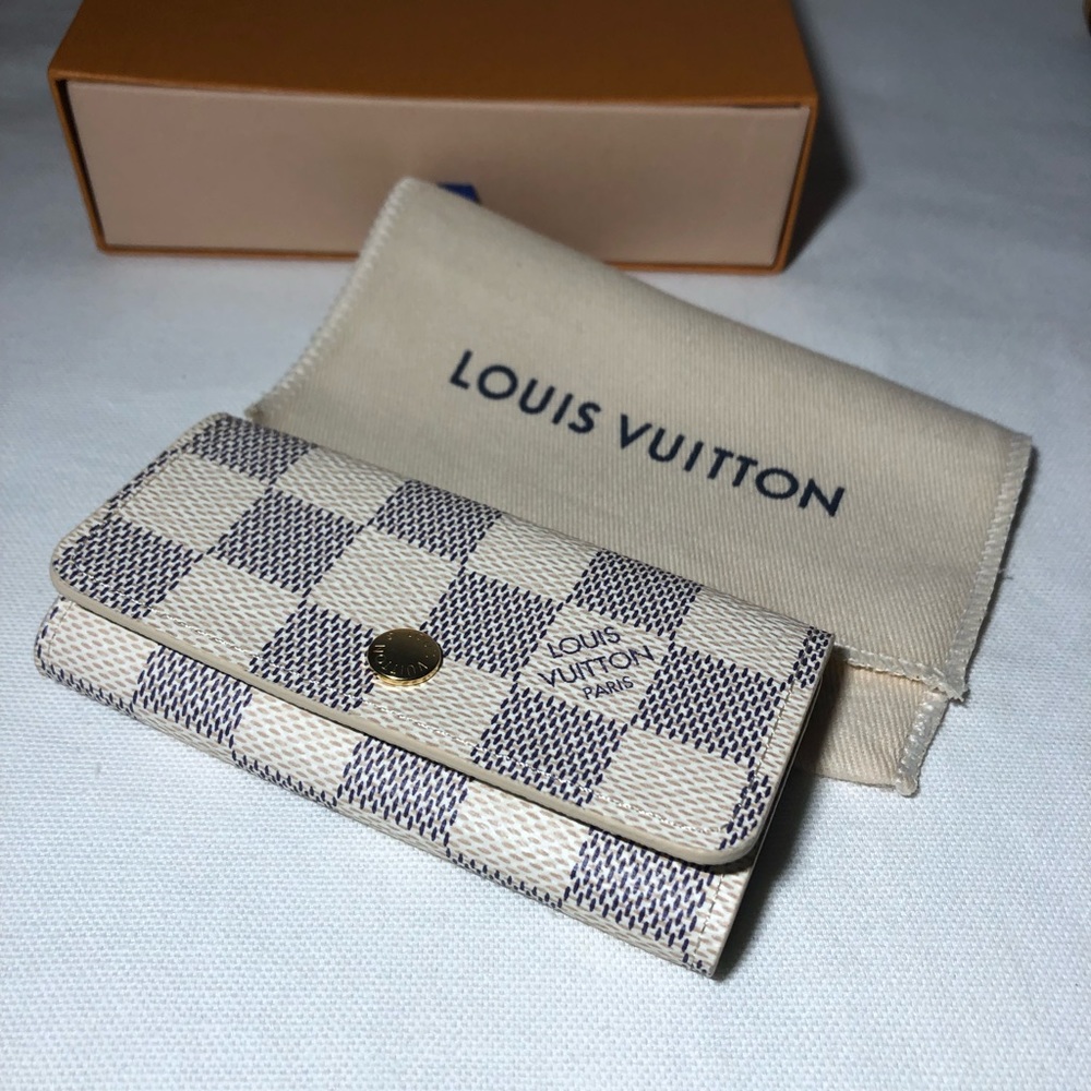 Louis Vuitton Azur damier Multicles 4 key holder case